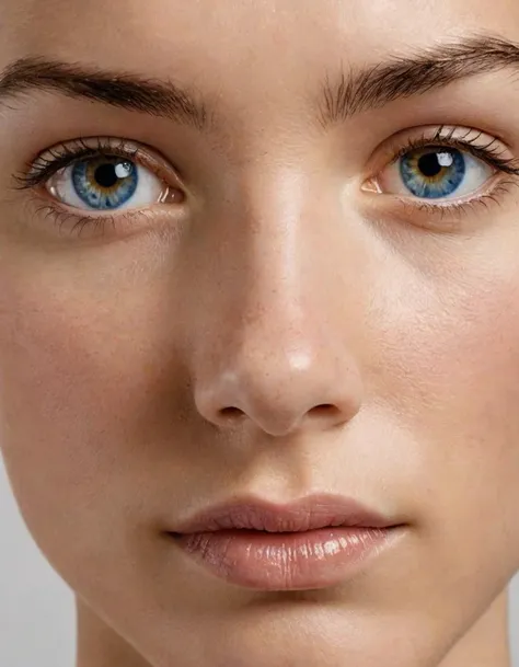 (Clear Perception:0.0) Sharp, crisp lines and forms with clear, distinct colors, suggesting understanding and clarity, hyperrealistic facial features