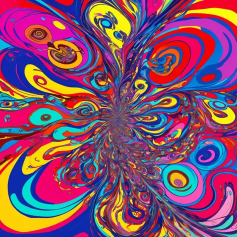 Colorful, abstract art, chaos, bright colors, no recognizable forms, colors, shapes, swirls, patterns, abstract design, abstract expressionism, modernism, art movements, colors forming shapes