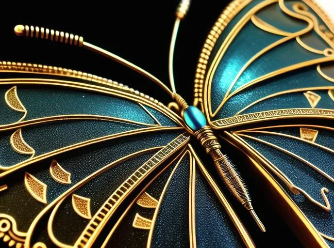 a cute butterfly made out of metal, (cyborg:1.1), ([tail | detailed wire]:1.3), (intricate details), hdr, (intricate details, hyperdetailed:1.2), cinematic shot, vignette, centered