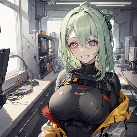 (extremely detailed CG unity 8k wallpaper),(masterpiece), (best quality), (ultra-detailed), (best illustration),(best shadow), (sharp eyeliner, eyeshadow, detailed eyes:1.1), garage background
,BREAK
(DeLacey:1.2),, seductive smile, peace sign
<lora:DeLacey:.8>