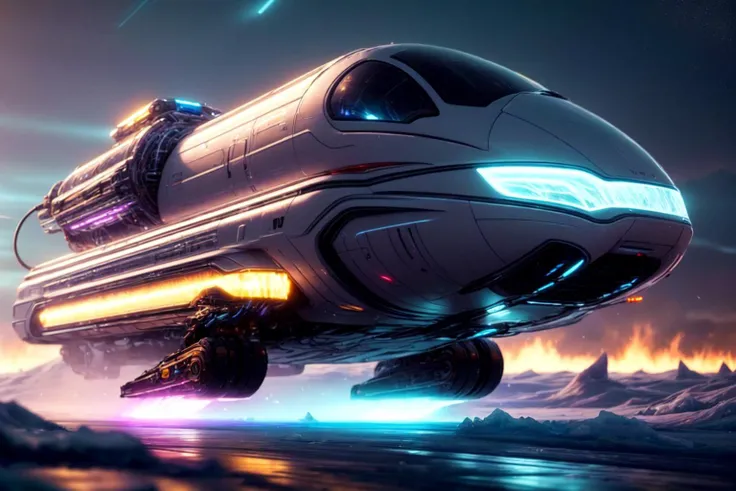 <lora:FrostRaceTech:.8> frostracetech, cryogenic , scifi, ((Magnificent)), ((8K)), ((Meticulous)), ((Immersive)), ((Unforgettable)), ((Enchanting)), Hauler, Commercial Vehicle, Transporter, Speed blur, Action blur, Blurry motion, Optimal aperture, Sharpness across the frame, Good depth of field