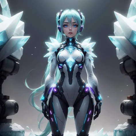 <lora:FrostRaceTech-20:0.8>,frostracetech, cryogenic , scifi ,
1girl, standing, hatsune miku, detailed eyes