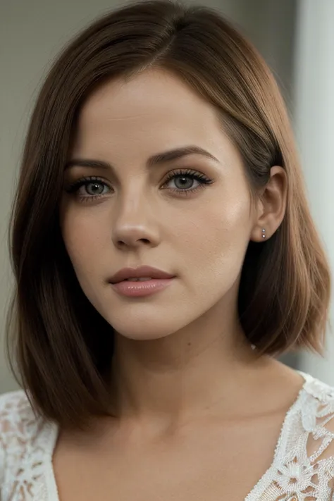 a woman who cries a lot. lots of tears. detailed face. downturned eyes. seductive eyes. no makeup. combine facial features of: Anne Winters, Erin Moriarty, eyes of Clara Bow, eyes of Kate Beckinsale, eyes of Marilyn Monroe, Blake Lively, Amy Adams, Grace Kelly. short hair. small nose. raised nose. upturned nose.