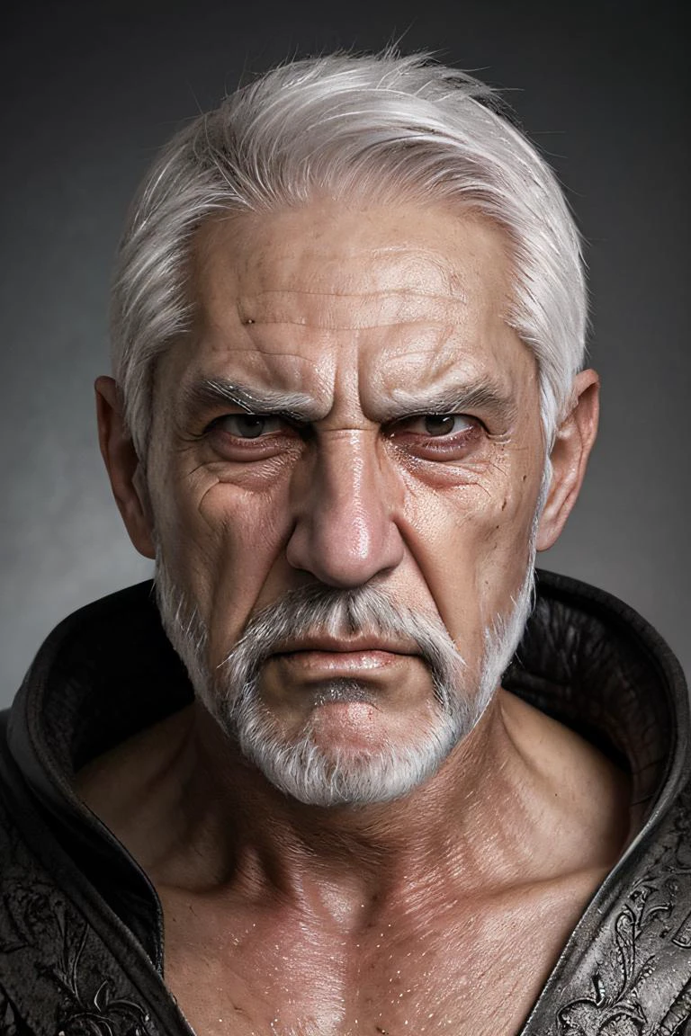 <lora:l_ang_ae_sd_64_32:1> fantasy, old male sorcerer, dark hood, facial hair, grey eyes, folds, cracked skin, white-hair, angry expression, highly-detailed,
