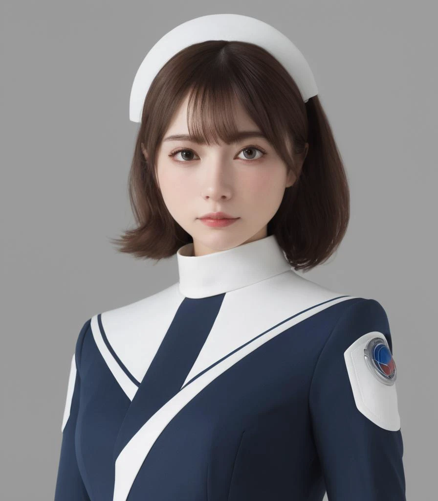 <lora:40bigface3 SDXL-000006:0.2>
Best quality,masterpiece,ultra high res,(photorealistic:1.4),
1girl,solo,fasion, spacecraft,  collar,shoulder_pads,belt,full body, symmetry, nice face,nice eyes, perfect light,