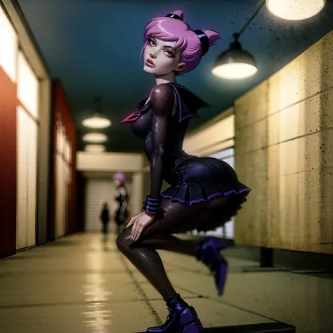 (shopping mall, gorgeous view)
(full body shot), sfw, masterpiece, detailed clothing texture, best quality, beautiful face, 1girl, Jinx posing, sailor outfit
<lora:oldJinx_TT_V2:0.5>, <lora:TESTArakiHirohikoArt_v2 arakistyle:0.8>