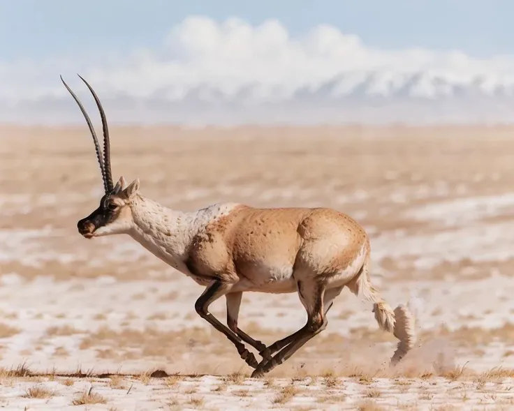 (no humans), masterpiece, photorealistic, best quality, 8k, (((running)))
tibet antelope, realistic, horns, solo, animal, outdoors, sky, field, full body, snow, bokeh, <lora:tibet_antelope_v1-000015:0.67>