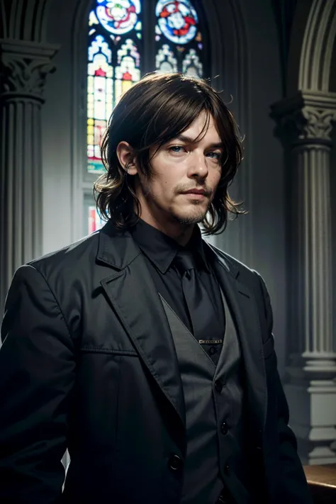 ((ultra detailed, masterpiece, absurdres))
<lora:WDDaryl:0.8>
WDDaryl, 1boy, brown hair, blue eyes, medium hair, beard, Gothic Cathedral Interior