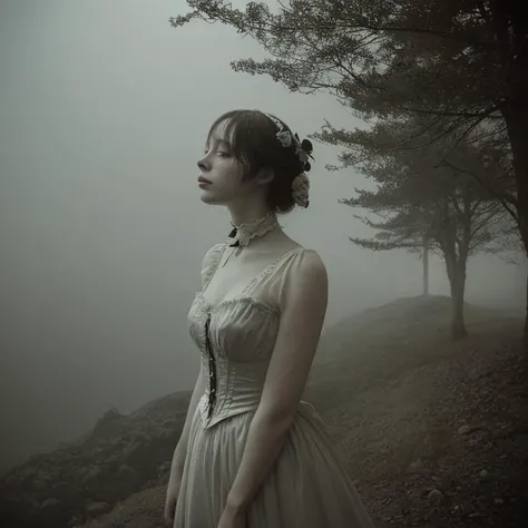 light leak, unreal engine, 8k, photo realistic, matte horror painting, detailed, detailed, cgsociety, diableries, volumetric lighting atmosphere photograph, 
foggy air,smog:2,
photo of  fantasy, series, 
very horror and sad place, its a beautiful and sad horror photograph, 
stunning, post processing, 