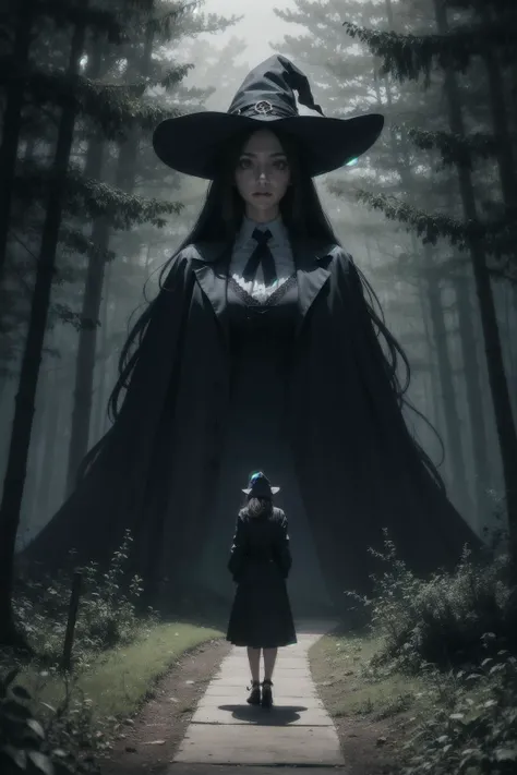 A mysterious witch, surrounded by trees with faces, beckons you into a mystical forest. Hidden creatures peer from the shadows, inviting you on an adventure like no other. This is Halloween time,