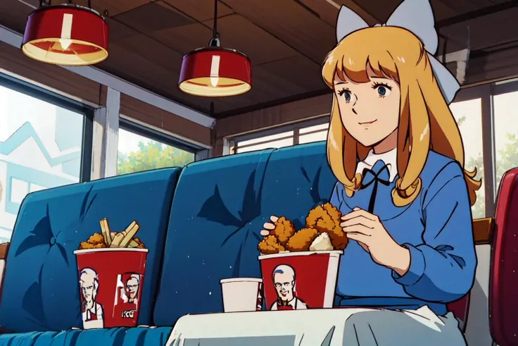 <lora:0 ALPSkurara:1>,kurara,solo,1girl,long skirt,<lora:kfc:0.6>, kfc,