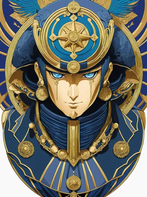 graphical anime portrait of Diplomat of Transcendent , <lora:Fusion_Graphic_SDXL:1>