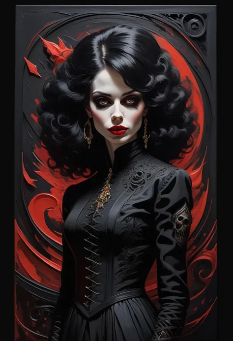 daring,dark mode,gothic,Stylistically diverse painting,((create a new and unique visual experience)),((BOOMððð)),complex expressions! abstract details,distinctive visuals,((Quirky)),Intricate ,<lora:VtmArt:0.8>, VtmArt