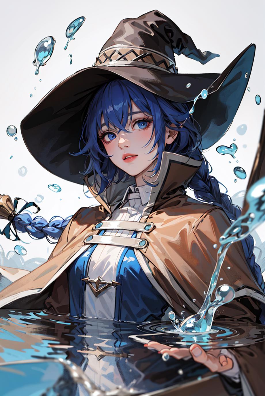 A close up of a person in a hat and a coat - SeaArt AI