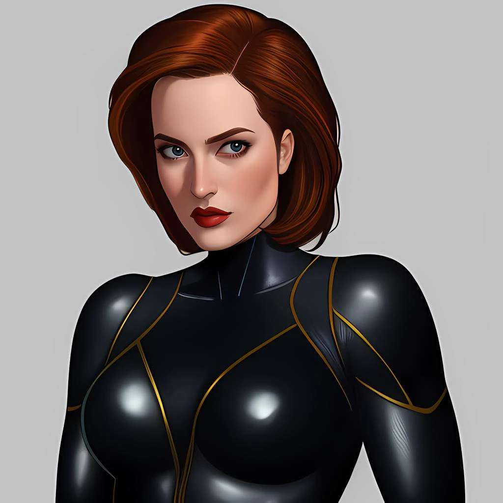 agentscully, woman, black bodysuit, highly detailed, upper body, style of Artgerm
<lora:DanaScullySD_Wein:0.6>