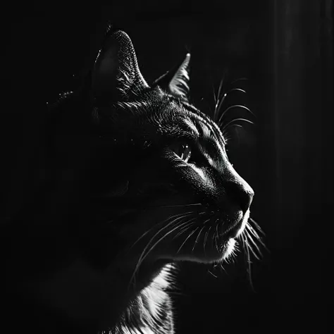 cinematic photo dark photo of close up of a cat   <lora:Into_Darkness:1>, 35mm cinematic , film, bokeh,  professional, 4k, highly detailed, 35mm photograph, film, bokeh,  professional, 4k, highly detailed