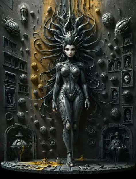 woman hr giger, thick paint, layered paint, 3d texture <lora:Into_Darkness:1> <lora:ral-drptpl:0.8> ral-drptpl  <lora:d\EnvyZoomSliderXL01:-0.75>