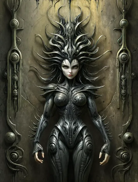 woman hr giger, thick paint, layered paint, 3d texture <lora:Into_Darkness:1> <lora:ral-drptpl:0.8> ral-drptpl <lora:d\EnvyZoomSliderXL01:-0.75>