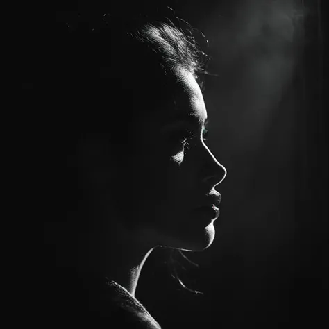 cinematic photo dark photo of portrait of beautiful woman <lora:Into_Darkness:1>, 35mm cinematic , film, bokeh, professional, 4k, highly detailed, 35mm photograph, film, bokeh, professional, 4k, highly detailed