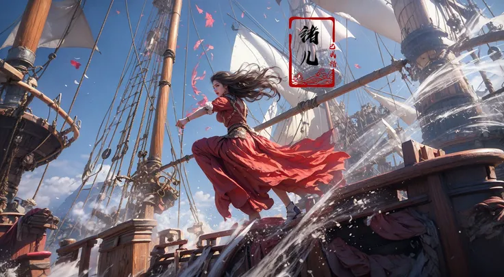 Epic CG masterpiece, hdr,dtm, full ha,8K, ultra detailed graphic tension, dynamic poses, stunning colors, 3D rendering, surrealism, cinematic lighting effects, realism, 00 renderer, super realistic, full - body photos, super vista, super wide Angle, HD
Pirate (Mole under eye:0.8), Milky skin, (shiny skin:1.3)watery eyes,
<lora:Pirate_20231115004357:0.8>