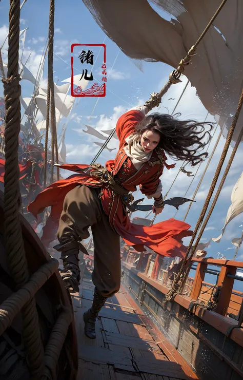 Epic CG masterpiece, hdr,dtm, full ha,8K, ultra detailed graphic tension, dynamic poses, stunning colors, 3D rendering, surrealism, cinematic lighting effects, realism, 00 renderer, super realistic, full - body photos, super vista, super wide Angle, HD
Pirate (Mole under eye:0.8), Milky skin, (shiny skin:1.3)watery eyes,
<lora:Pirate_20231115004357:0.8>