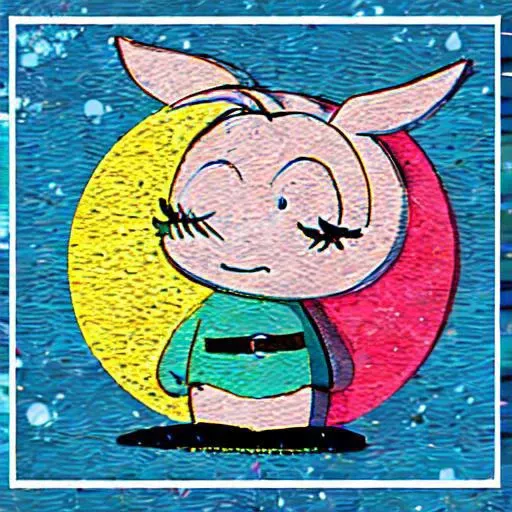 lolabunny. best quality, highres, solo, small town, standing, short, light smile, south_park,