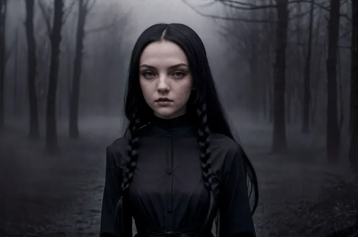 full body, photo ((cold light)), (creepy atmosphere), ((moody atmosphere)), photorealistic, high detailed skin, high detailed face, intricate detail, masterpiece, professional photo
