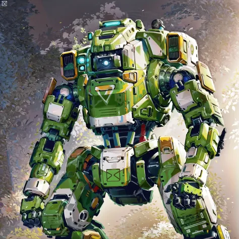 mecha,robot,bt-7274,<lora:BravoTango7274-000018:0.8>,illustration,masterpiece,best quality,muscular,