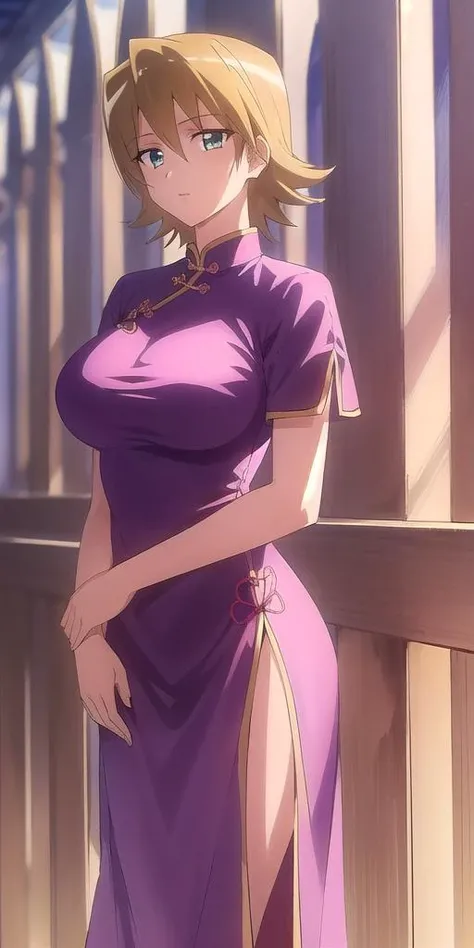 <lora:tsukinomori_sayokoV3:0.6> tsukinomori_sayoko, huge_breasts, standing, solo, china_dress, masterpiece, best quality, detailed face, detailed eyes, highres,