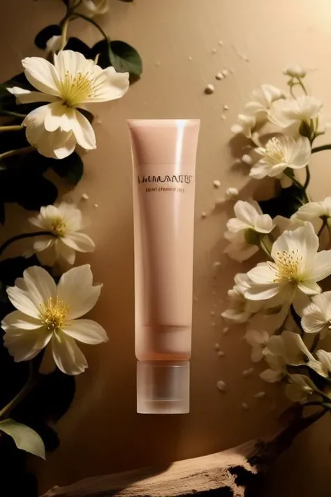 (masterpiece:1.33),(bestquality:1.33),(ultra-detailed:1.21),studio photography,(realistic:1.21),Product Photography,Cosmetic,flowers,Gradient background,plant,shadow,film grain,<lora:MooMoo-Product Protography:1>,<lora:LCM-SD1.5:1>,([Motif lighting|Color wash lighting|Rembrandt Lighting|Haze lighting|Glare-free lighting]),