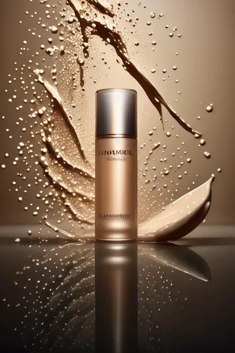 (masterpiece:1.33),(bestquality:1.33),(ultra-detailed:1.21),studio photography,(realistic:1.21),Product Photography,(splash:1.35),Cosmetic,(channel:1.35),channel logo,shiny,(liquid:1.44),SEA,film grain,<lora:MooMoo-Product Protography:1>,<lora:LCM-SD1.5:1>,([Staged lighting|Snoot lighting|mood lighting|Hard lighting|Uniform lighting]:1.1),