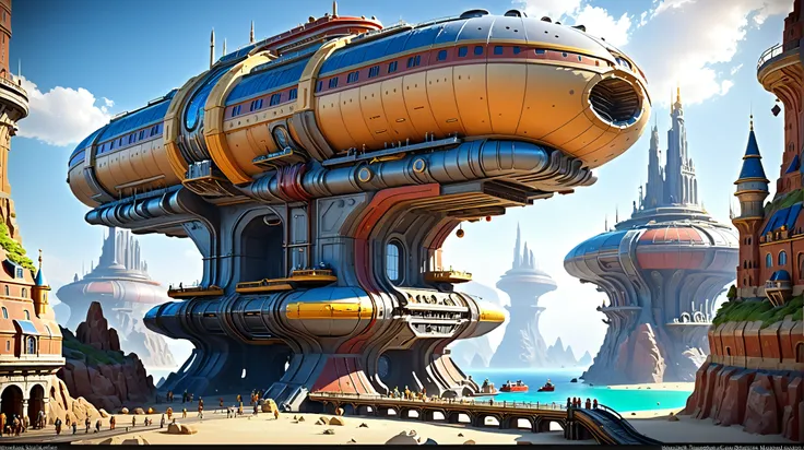 great,infinite fantasy megastructure outside of time, subsurface scattering multicolor, 8k, ultra high detail, masterpiece, Tube transport systems<lora:EnvyPulpScifiXL:0.35><lora:xl_more_art-full_v1:0.35>