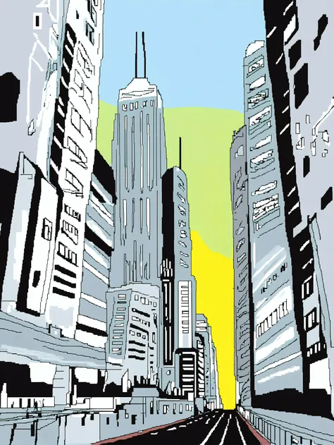 MSPaint drawing of great scifi megacity beyond the beginning of reality<lora:SDXL_MSPaint_Portrait:1>