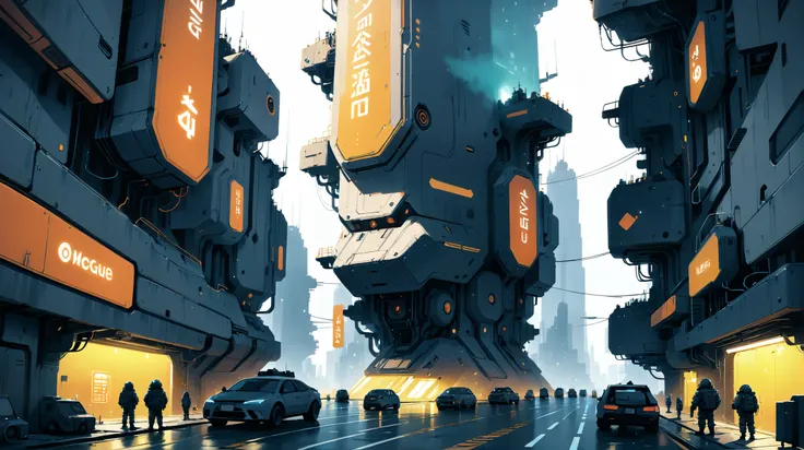 digital painting, amazing,indescribable scifi megacity outside of reality, by Ian McQue, intricate, 8k, ultra high detail<lora:EnvyThiccXL02:1>