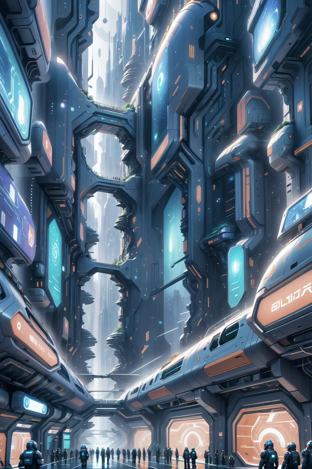 digital painting, epic scifi metropolis beyond the beginning of the multiverse, by Allen Wei, 8k, ultra high detail, masterpiece<lora:EnvyPulpScifiXL:0.35><lora:xl_more_art-full_v1:0.35>