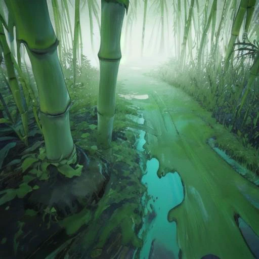 a detailed bamboo made out of slime, dense-forest, a vast bamboo forest made out of slime, translucent bamboo, transparent bamboo, bamboo made out of slime, a red brick path through the bamboo forest, red slime brick, green slime bamboo, bbforest,
everything made of slime, No simple background, ((slime tree)), detailed leaves, detailed bark texture,
overcast sky, natural light, no bright spots,
((translucent slime)), ((transparent slime)), made of water, (bioluminescent slime), sl1m3, slime, slime-morph, ais-blmn, saturated colors, no creatures, no monsters, no pokemon, scenery only, scenery, ral-lava, watce
