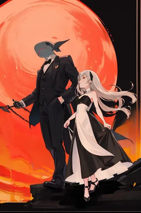 evening dress,gentlewoman,black shark girl