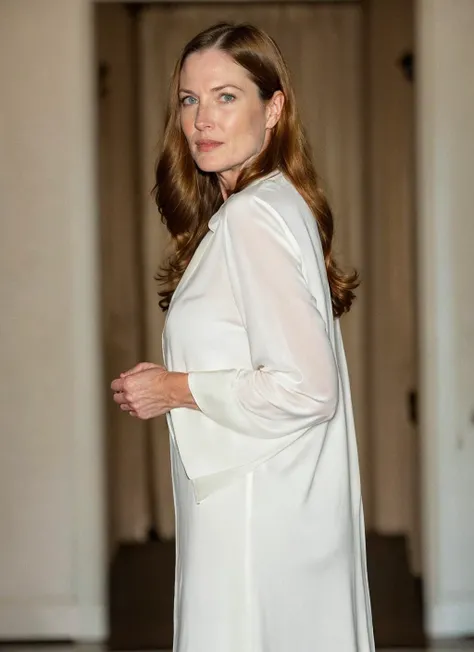 photo of sks woman, natural lighting, <lora:add_detail:0.35>, official clothing, modest, High detail RAW color photo professional photo of a sks woman wearing haute couture, portrait, (backlighting, depth of field, natural lighting, hard focus, film grain, ray traced, low-angle shot, eye contact, rendered, photographed with a Sony a7 III Mirrorless Camera, by photographer), <lora:locon_annetteotoole_v1_from_v1_64_32:1>