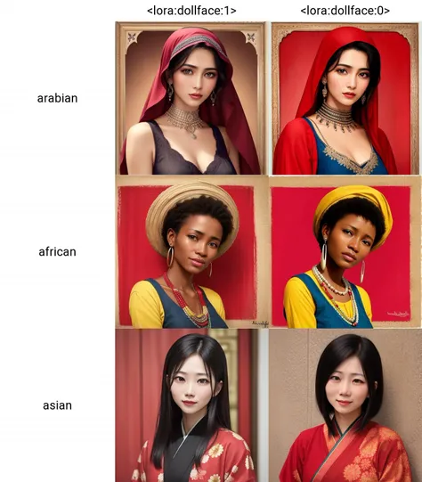 arabian woman <lora:dollface:1>