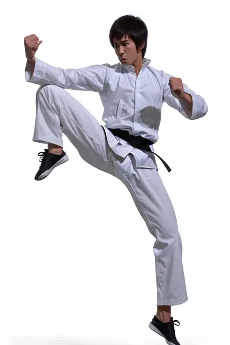 edblstyle, man performing a jump kick, highly detailed, white background,
<lora:Enter_Dragon_v2:0.8>