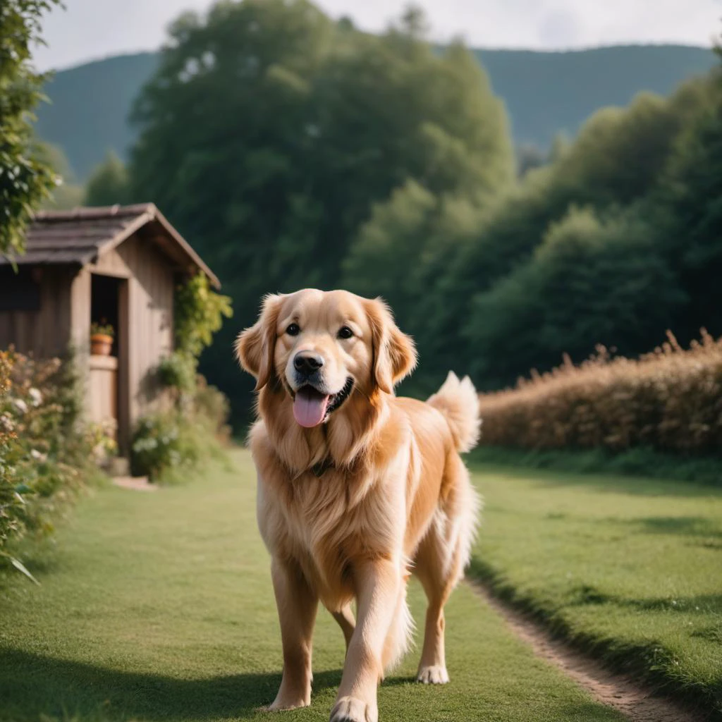 Golden Retriever, Villagecore, L USM, "Take a chance on me.", Unsplash