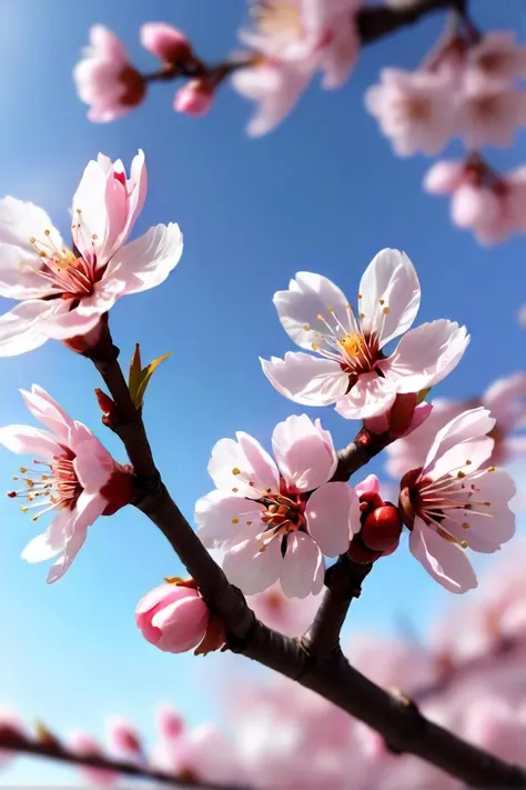 there is a close up of a branch of a cherry tree, cherry blossom tree, sakura bloomimg, almond blossom, plum blossom, blossoms, sakura flowers, cherry blossoms, cherry blossom background, sakura blooming on background, cherry blossoms in the wind, cherry blossom tree, sakura flower, cherry blossom, cherry blossom falling, blossoming rhythm, sakura tree in background