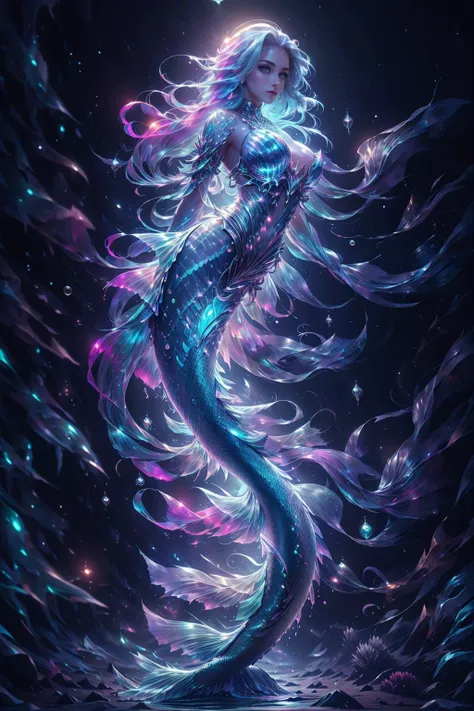 <lora:mermaid_20231203140950-000008:0.8>,scale,mermaid,kkw-el-water,(style-paintmagic:0.6),<lora:wrenchsfantasy-000016:0.5>,wrenchsfantasy,fantasy,glowing,glowing eyes,<lora:GlassTech-20:0.4>,glasstech,transparent,scifi,<lora:aurora-style-richy-v1:0.5>,aurorastyle,<lora:depths-fC_v1.1:0.6>,depths-fc,<lora:underwater:0.6>,underwater,submerged,, official art,unity 8k wallpaper,ultra detailed,beautiful and aesthetic,masterpiece,best quality,award winning,hyper realistic,photo-realistic,professional lighting,model photography,big breast,slim waist,sexy,nsfw,looking to the viewer,looking lustful,22 years old slim stunning woman,gorgeous woman,