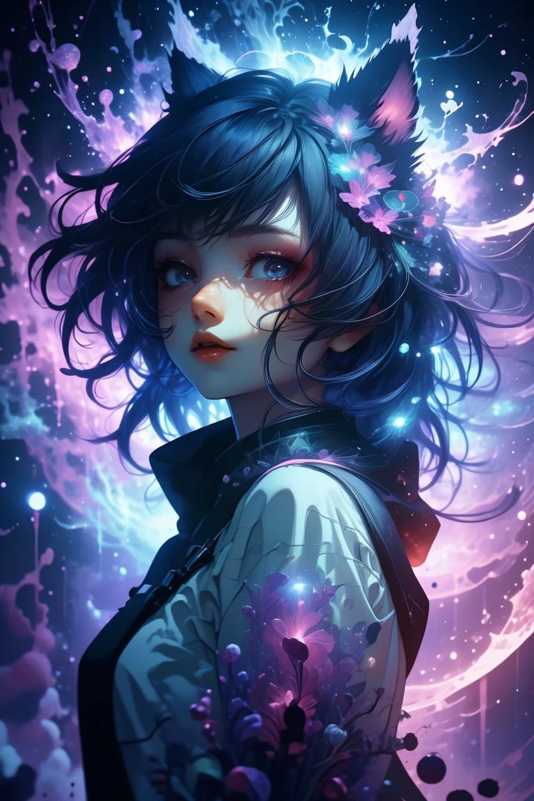 (Basic Digital Artwork:1.3) of (Sketched:1.3) a photo of a woman, cat ears, catgirl, <lora:aurora-style-richy-v1:0.8> aurorastyle,CGSociety,ArtStation, <lora:LCM_LoRA_Weights_SD15:1>