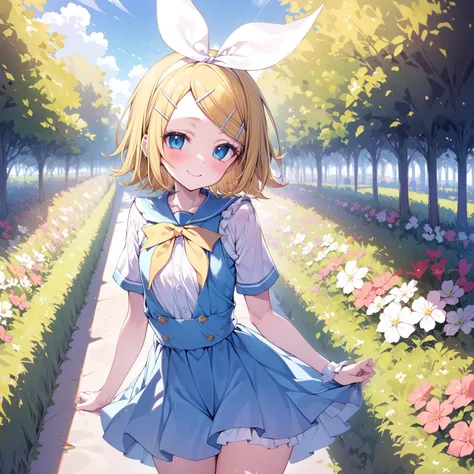 1girl, solo,
<lora:kagamine_rin-000008:1.0>, kagamine rin,
14 years old,
flower garden,
fairy cosplay,
light smile, happy,
BREAK,
masterpiece, best quality,