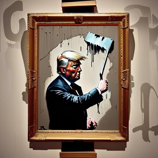 Banksy's Mouth - Street Art Banksy style