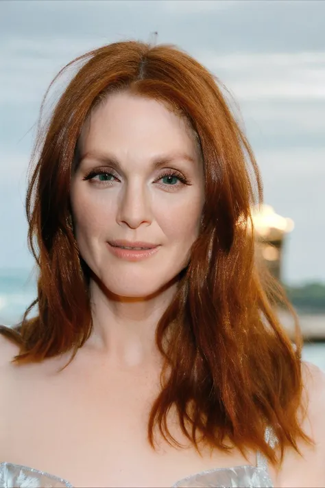 <lora:Julianne_Moore3:0.6> julianne moore, (ginger hair:1.1), redhead, (blue eyes:0.7), shiny skin, beautiful woman, mansion, detailed intricate iris, detailed, detailed face, thighs, epic, haze lighting, <lora:Julianne_Moore:1> julianne moore, RAW candid cinema, 16mm, color graded portra 400 film, remarkable color, ultra realistic, textured skin, remarkable detailed pupils, realistic dull skin noise, visible skin detail, skin fuzz, dry skin, shot with cinematic camera