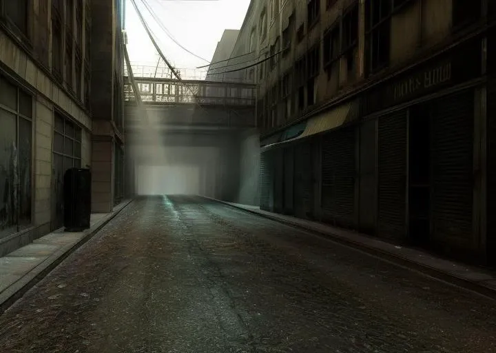 (dark theme:0.9), <lora:hl2:1>, city streets, post-apocalypse, realistic lighting, volumetric light, (long shot), hdr, detailed, ultrarealistic, photo, bokeh, depth of field, 8k uhd, dslr, soft lighting, high quality, Fujifilm XT3, <lora:add_detail:1>, (hdr:1.22), muted colors, complex background, hyperrealism, hyperdetailed, amandine van ray