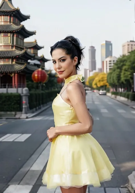 (flashy) determined dilara_gonder in (cocktail dress|demon costume|graduation suit),portrait,intricate detail,(spiky hair,( hair bow):1.2,on side,at rococo architecture,in (Beijing, China|crosswalk),midday,eye liner,(skin details:1.3),(skin pores:1.3),art by (Erich Heckel),Nikon D3500 DSLR Camera,
<lora:more_details:0.8>,<lora:dilara_gonder-000007:0.8>,
