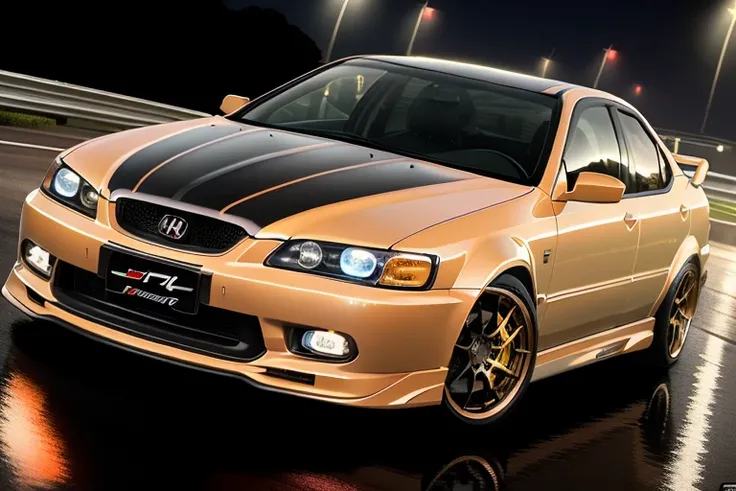 (STANCE), masterpiece,best quality,official art,extremely detailed CG unity 8k wallpaper,illustration, light,car, bright, sports car, vehicle focus, road, ((need for speed)),((NFS)), moving, wet, (((night, midnight))),neon lights,drift,  <lora:ACCORDVI:0.8>  [[ACCORDVI]]